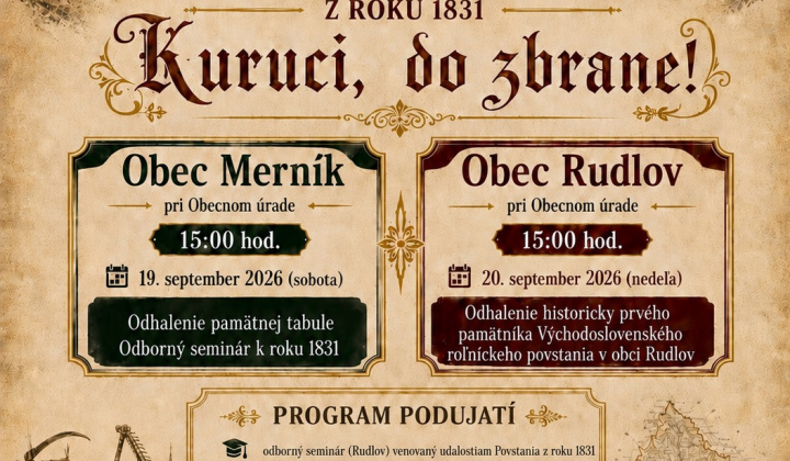 Fotka - Kultúrne podujatie k 195. výročiu Východoslovenského roľníckeho povstania z roku 1831 